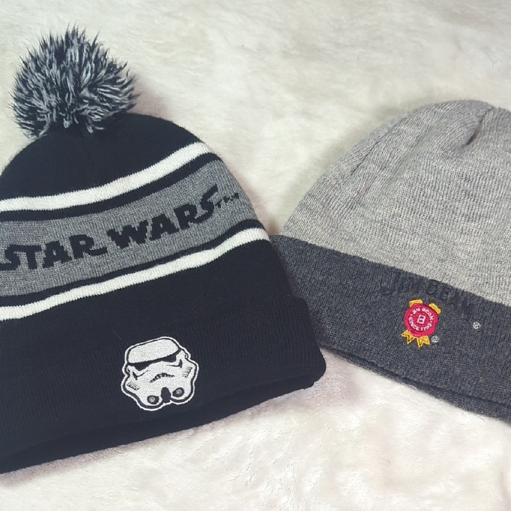 Star Wars Black and Gray Beanie Set